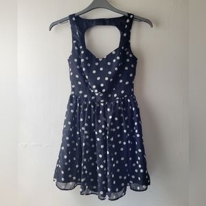 Polkadot babydoll dress.